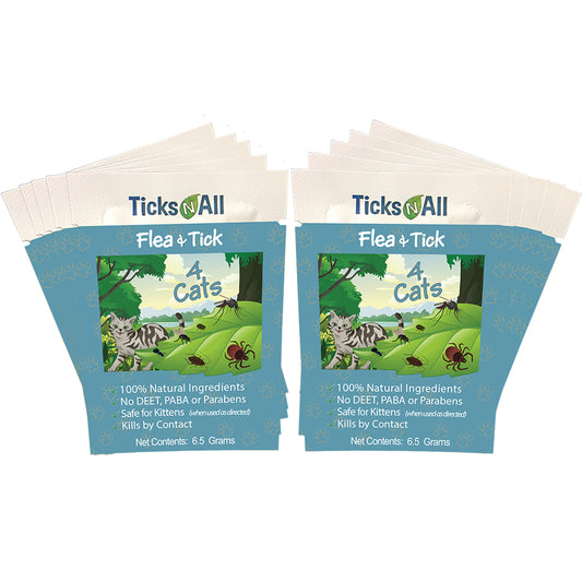 All Natural Flea and Tick Wipes for Cats (10 cnt.)